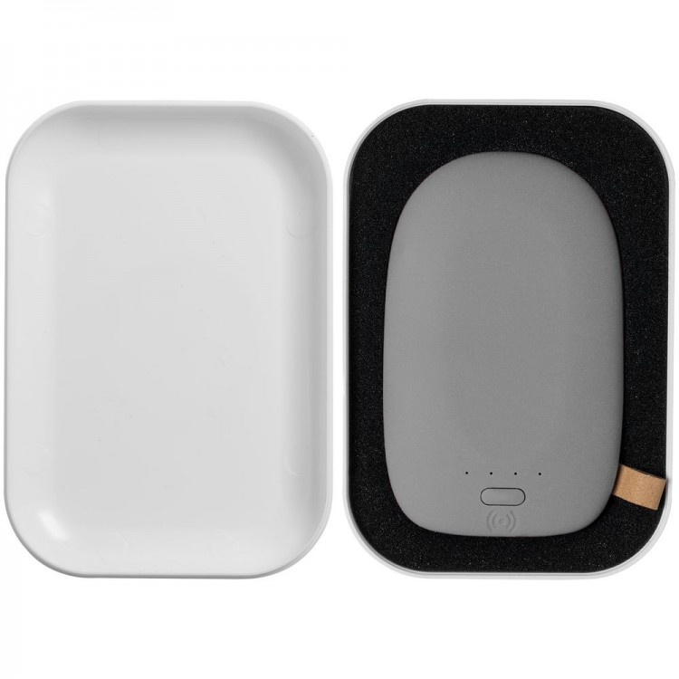 Аккумулятор с беспроводной зарядкой Pebble Wireless 9000 мАч, серый Аккумулятор с беспроводной зарядкой Pebble Wireless 9000 мАч, серый