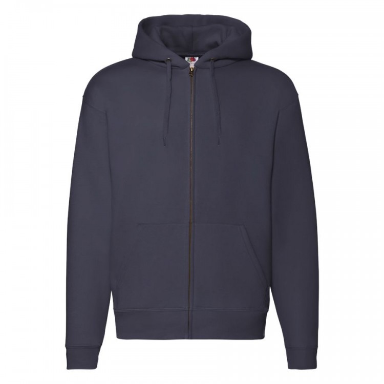 Толстовка "PREMIUM HOODED SWEAT JACKET", глубокий темно-синий_2XL, 70% х/б, 30% п/э, 280 г/м2