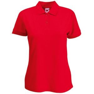Поло "Lady-Fit 65/35 Polo", красный_S, 65% п/э, 35% х/б, 180 г/м2