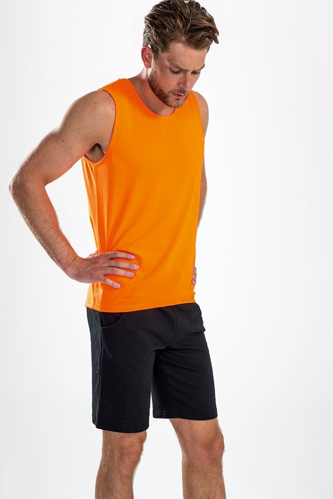 Майка мужская Sporty TT Men, черная Майка мужская Sporty TT Men, черная