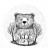 Футболка женская Bear, белая