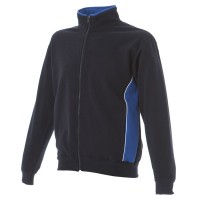 Толстовка женская "MESSINA", темно-синий, ярко-синий_ L,  Италия, 80% х/б, 20% п/э; 280г/м2