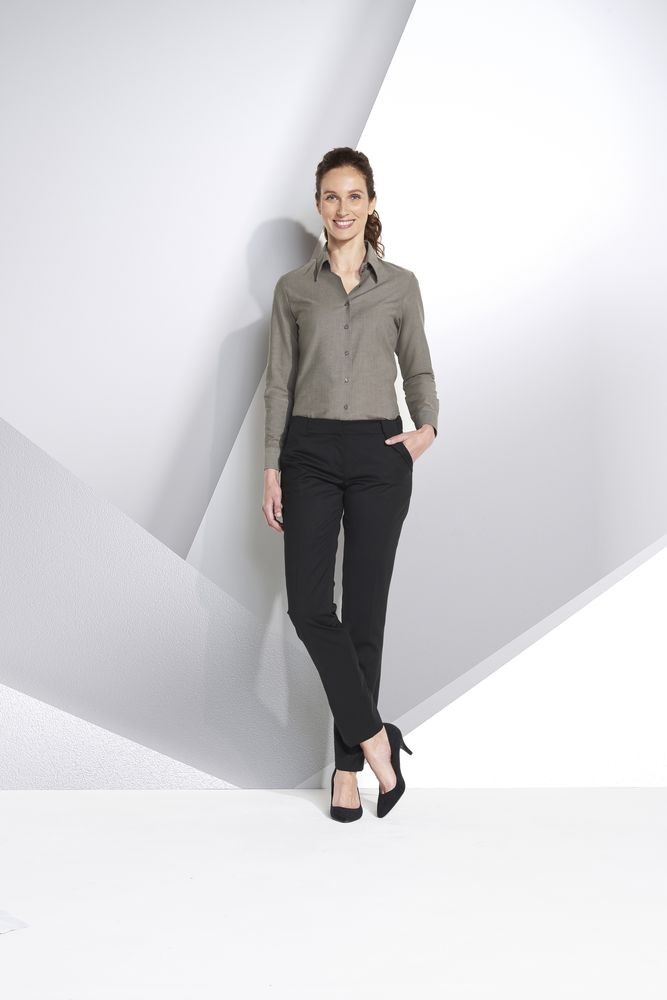 Рубашка женская с длинным рукавом Embassy, голубая Рубашка женская с длинным рукавом Embassy, голубая