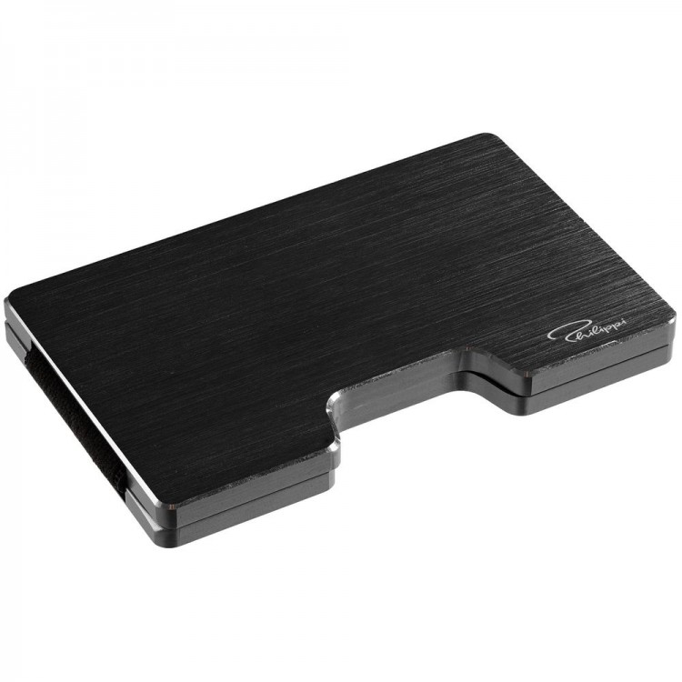 Футляр для карт с зажимом для купюр Cooper, черный Футляр для карт с зажимом для купюр Cooper, черный