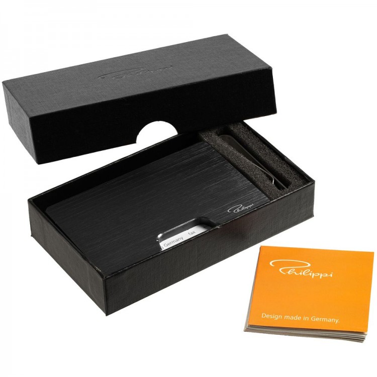 Футляр для карт с зажимом для купюр Cooper, черный Футляр для карт с зажимом для купюр Cooper, черный