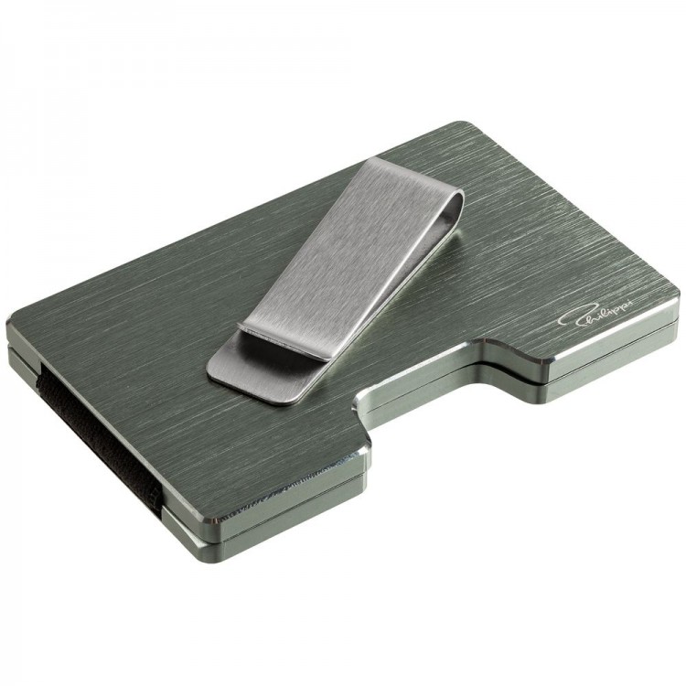 Футляр для карт с зажимом для купюр Cooper, серый Футляр для карт с зажимом для купюр Cooper, серый