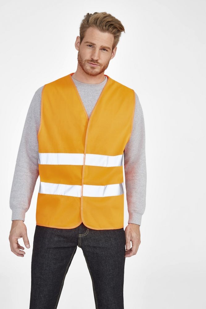 Жилет светоотражающий Secure Pro, оранжевый неон Жилет светоотражающий Secure Pro, оранжевый неон