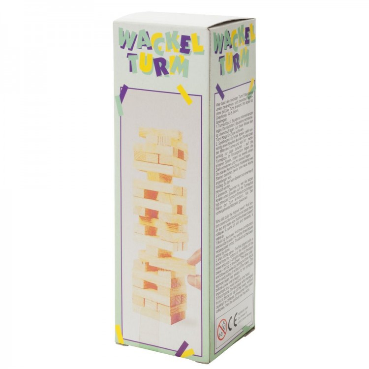 Игра «Деревянная башня мини», неокрашенная