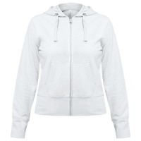Толстовка женская Hooded Full Zip белая Толстовка женская Hooded Full Zip белая