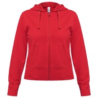 Толстовка женская Hooded Full Zip красная Толстовка женская Hooded Full Zip красная