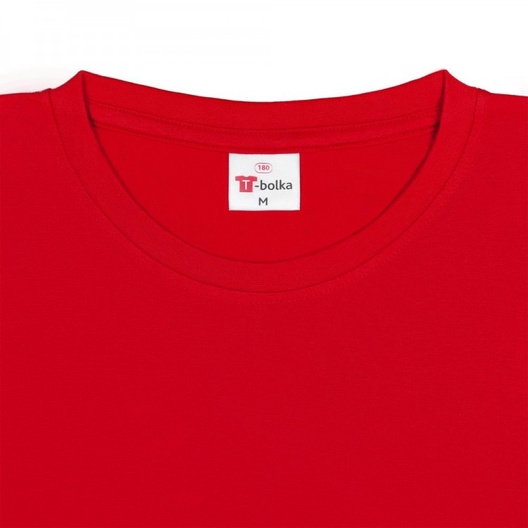 Футболка унисекс T-Bolka 180, красная Футболка унисекс T-Bolka 180, красная