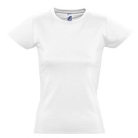 Футболка женская IMPERIAL WOMEN, белый_S, 100% х/б, 190 г/м2