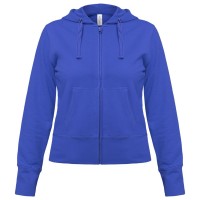 Толстовка женская Hooded Full Zip ярко-синяя Толстовка женская Hooded Full Zip ярко-синяя
