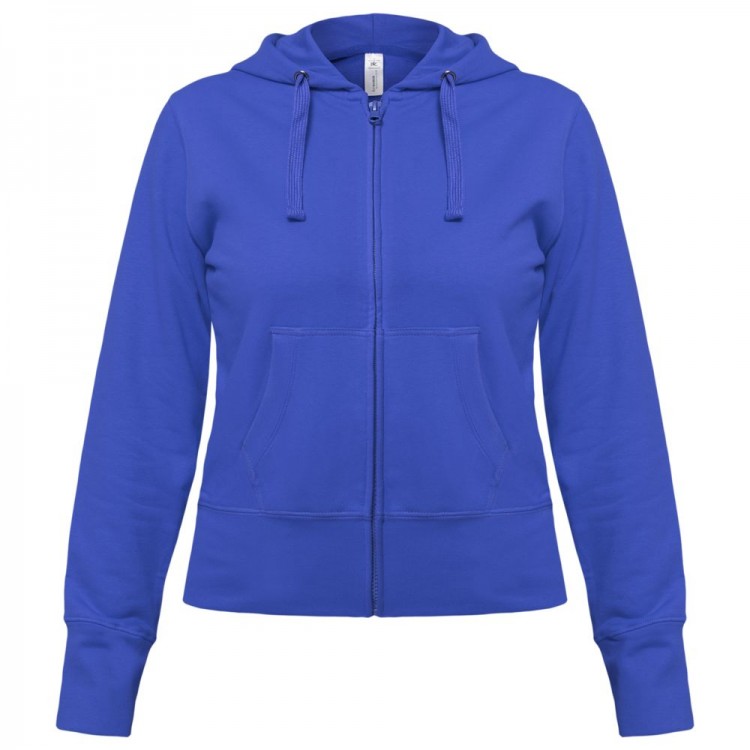 Толстовка женская Hooded Full Zip ярко-синяя