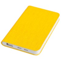 Универсальный аккумулятор "Provence" (5000mAh),желтый, 7,5х12,1х1,1см, искусственная кожа,пл Универсальный аккумулятор "Provence" (5000mAh),желтый, 7,5х12,1х1,1см, искусственная кожа,пл