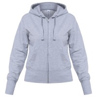Толстовка женская Hooded Full Zip серый меланж Толстовка женская Hooded Full Zip серый меланж