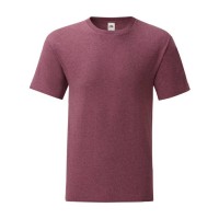 Футболка мужская “Iconic T“, бордовый меланж 2XL, 52% х/б, 48% п/э, 150 г/м2