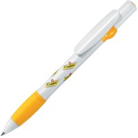 ALLEGRA, ручка шариковая, желтый/белый, пластик ALLEGRA, ручка шариковая, желтый/белый, пластик
