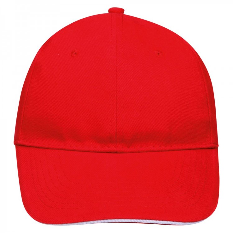 Бейсболка Buffalo, красная с белым Бейсболка Buffalo, красная с белым