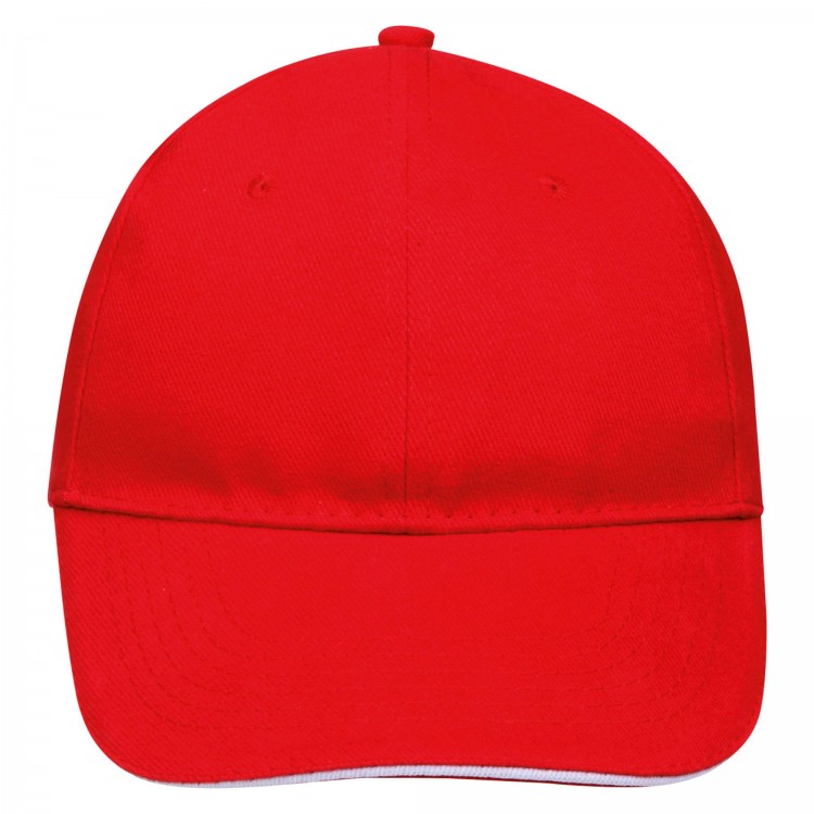 Бейсболка Buffalo, красная с белым Бейсболка Buffalo, красная с белым