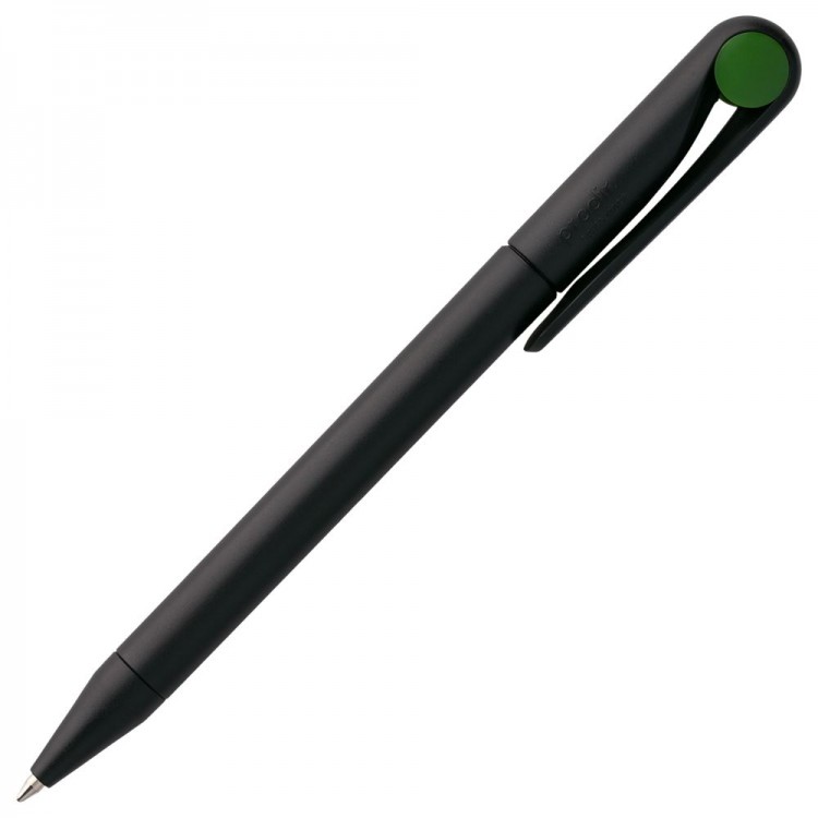 Ручка шариковая Prodir DS1 TMM Dot, черная с зеленым Ручка шариковая Prodir DS1 TMM Dot, черная с зеленым
