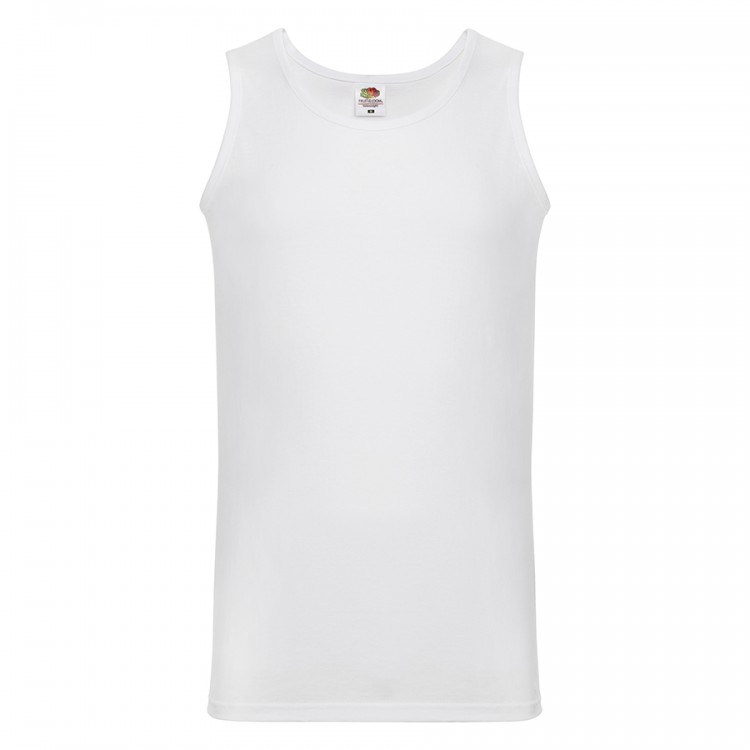 Майка мужская "Athletic Vest", белый_L, 100% х/б, 160 г/м2