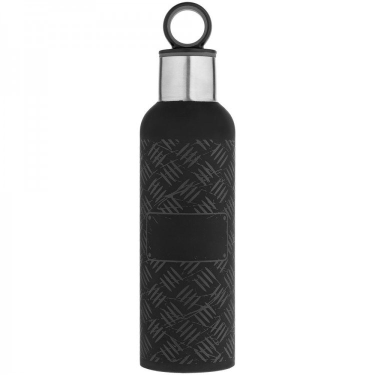 Tермобутылка Hard Work Black, черная