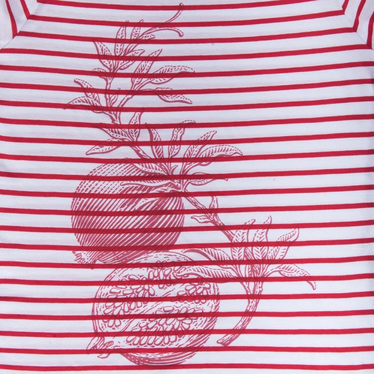 Футболка женская Grand Granat, белая с красным Футболка женская Grand Granat, белая с красным