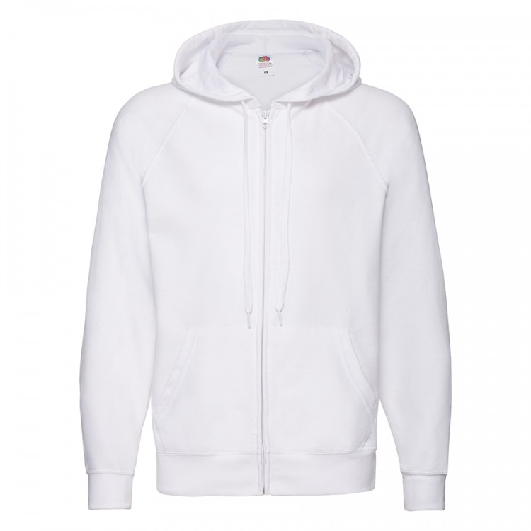 Толстовка без начеса "Lightweight Hooded Sweat",  белый, S, 80% х/б 20% полиэстер, 240 г/м2