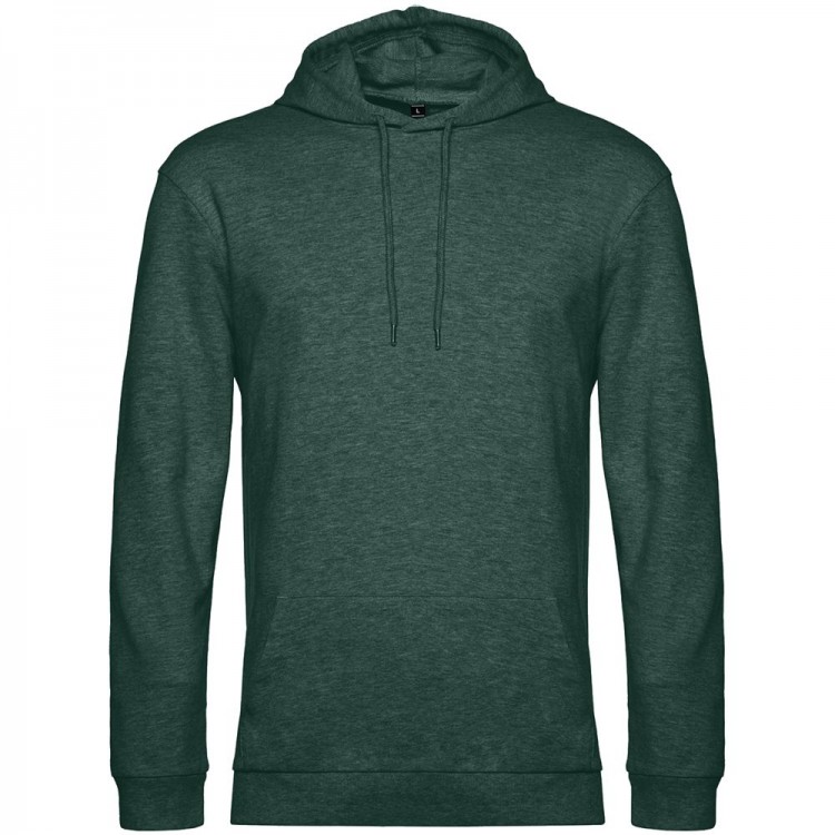 Толстовка с капюшоном унисекс Hoodie, темно-зеленый меланж Толстовка с капюшоном унисекс Hoodie, темно-зеленый меланж