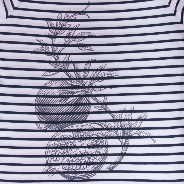 Футболка женская Grand Granat, белая с синим Футболка женская Grand Granat, белая с синим