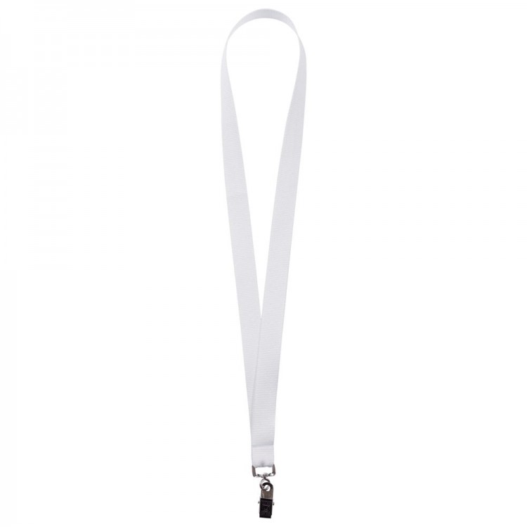 Лента для бейджа Neckband, белая
