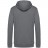 Толстовка с капюшоном унисекс Hoodie, серая (стальная)