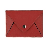 Холдер для карт "Sincerity", 7*11,5 см, PU, красный с серым