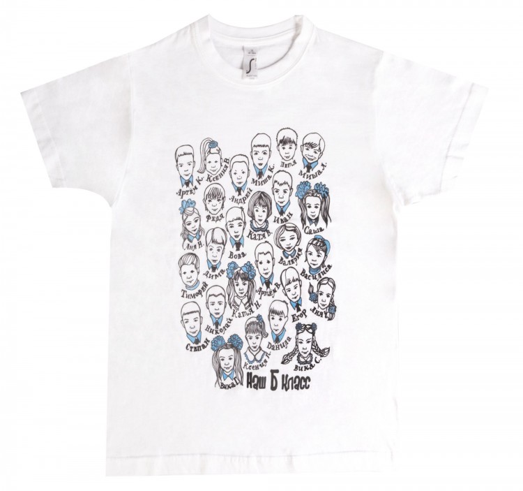 Футболка детская Regent Kids 150, белая Футболка детская Regent Kids 150, белая